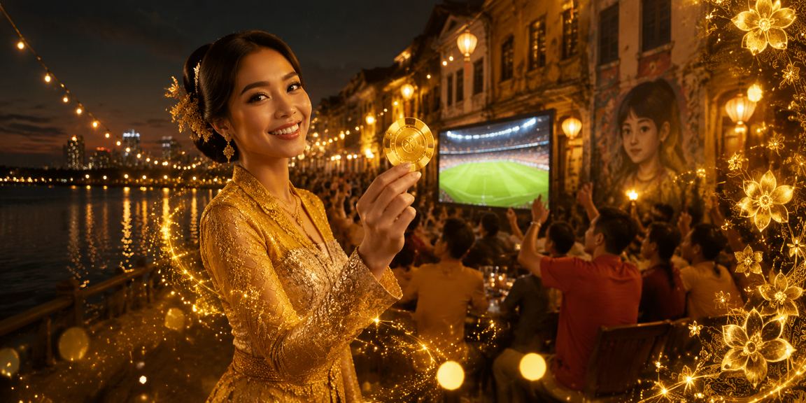Pengguna bergaya kebaya di Penang bertaruh sukan melalui platform z15gt
